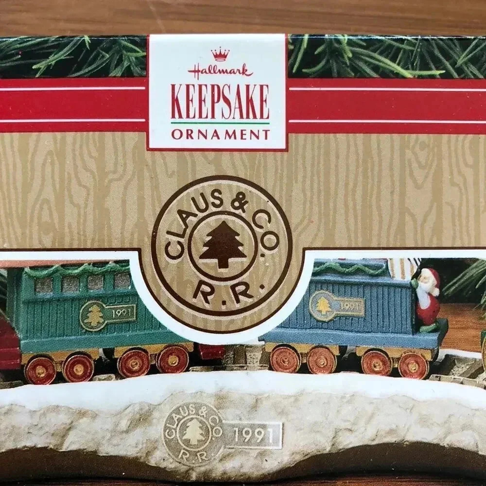 Vintage hallmark train trestle display stand 1991
